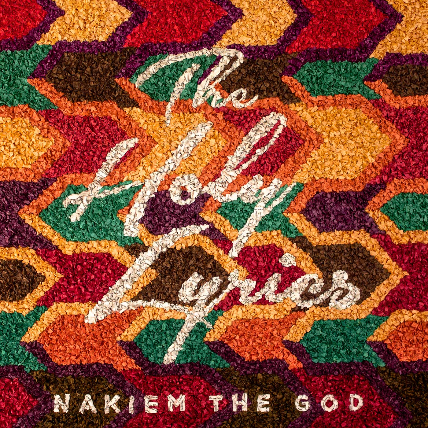 Cover design for &ldquo;The Holy Lyrics&rdquo; album by Nakiem the God