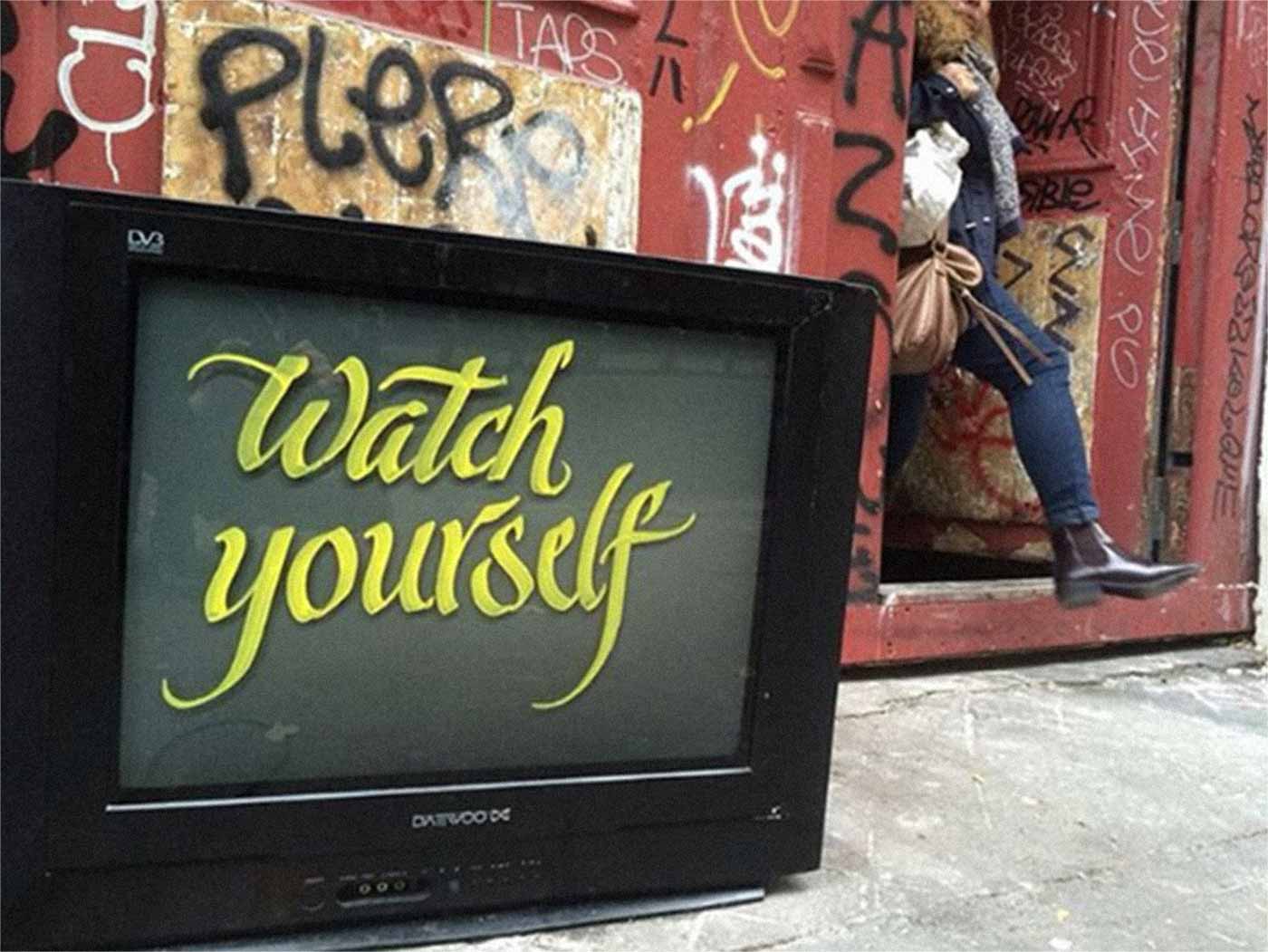 Example of calligraffiti by artist Garbage Beauty