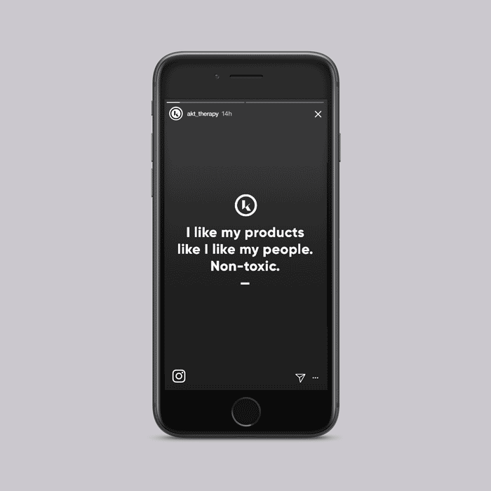 Animated social media graphics on an iPhone